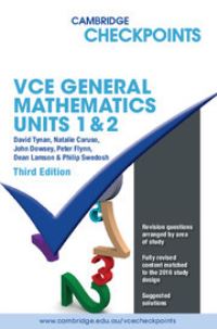 Book Cover for Cambridge Checkpoints VCE General Mathematics Units 1&2 by David Tynan, Natalie Caruso, John Dowsey, Peter Flynn, Dean Lamson, Philip Swedosh