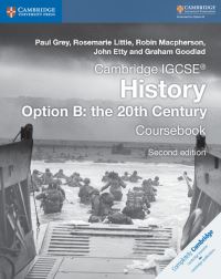 Book Cover for Cambridge IGCSE History Option B by Paul Grey, Rosemarie Little, Robin Mcpherson, John Etty, Graham D Goodlad