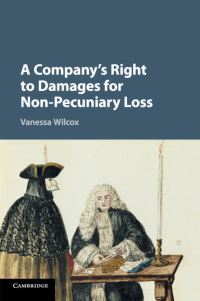 Book Cover for A Company's Right to Damages for Non-Pecuniary Loss by Vanessa Wilcox
