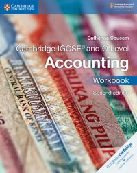 Book Cover for Cambridge IGCSE and O Level Accounting. Workbook by Catherine Coucom