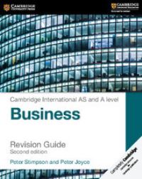 Book Cover for Cambridge International AS and A Level Business Studies. Revision Guide by Peter Stimpson, Peter Joyce