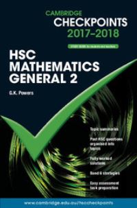 Book Cover for Cambridge Checkpoints HSC Mathematics General 2 2017-18 by G K Powers
