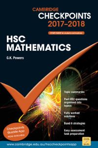 Book Cover for Cambridge Checkpoints HSC Mathematics 2017-19 by G K Powers
