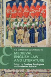 Book Cover for The Cambridge Companion to Medieval English Law and Literature by Candace Barrington, Sebastian I Sobecki