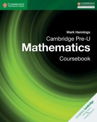Book Cover for Cambridge Pre-U Mathematics. Coursebook by M A Hennings