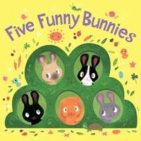 Book Cover for Five Funny Bunnies by Hilli Kushnir