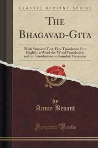 Book Cover for The Bhagavad-Gï¿½tï¿½ by Annie Besant
