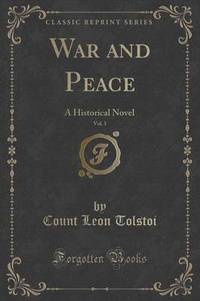 Book Cover for War and Peace, Vol. 1 of 2 by Leo Tolstoy