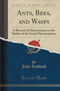 Book Cover for Ants, Bees, and Wasps by John Lubbock