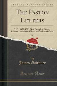 Book Cover for The Paston Letters, Vol. 1 by James Gairdner