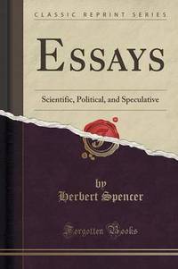 Book Cover for Essays by Herbert Spencer