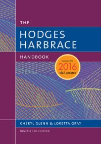 Book Cover for Hodges Harbrace Handbook, 2016 MLA Update by Cheryl Glenn, Loretta Gray