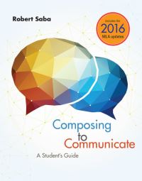 Book Cover for Composing to Communicate by Robert Saba