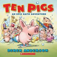 Book Cover for Ten Pigs by Derek Anderson