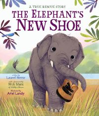 Book Cover for The Elephant's New Shoe by Laurel Abrams Neme