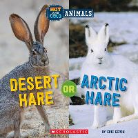 Book Cover for Hot and Cold Animals. Desert Hare or Arctic Hare by Eric Geron