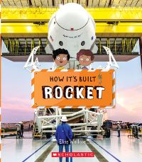 Book Cover for How It's Built. Rocket by Elise Wallace