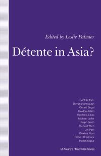 Book Cover for Détente in Asia? by Leslie H Palmier