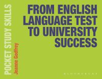 Book Cover for From English Language Test to University Success by Jeanne Godfrey