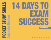 Book Cover for 14 Days to Exam Success by Lucinda M Becker