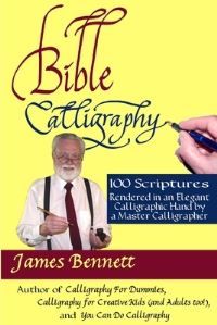 Book Cover for Bible Calligraphy - 100 Scriptures by James Bennett