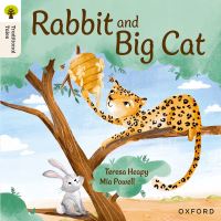 Book Cover for Rabbit and Big Cat by Teresa Heapy