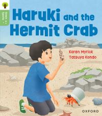 Book Cover for Haruki and the Hermit Crab by Karen Myrick