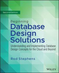 Book Cover for Beginning Database Design Solutions by Rod Stephens