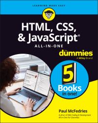 Book Cover for HTML, CSS, & JavaScript All-in-One by Paul McFedries