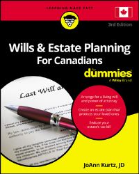 Book Cover for Wills & Estate Planning for Canadians for Dummies by Joann Kurtz