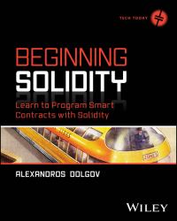 Book Cover for Beginning Solidity by Alexandros Dolgov