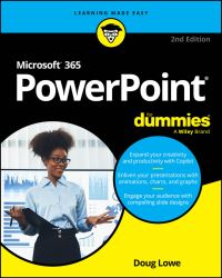 Book Cover for Microsoft 365 PowerPoint for Dummies by Doug Lowe