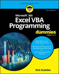 Book Cover for Microsoft 365 Excel VBA Programming by Dick Kusleika