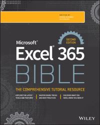Book Cover for Microsoft Excel 365 Bible by Michael Alexander, Dick Kusleika