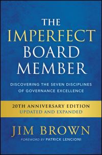 Book Cover for The Imperfect Board Member by Jim Brown