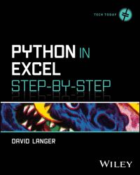 Book Cover for Python in Excel Step-by-Step by David Langer
