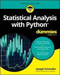 Book Cover for Statistical Analysis With Python by Joseph Schmuller