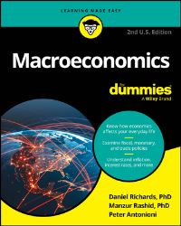 Book Cover for Macroeconomics for Dummies, U.S. Edition by Daniel Richards, Manzur Rashid, Peter Antonioni