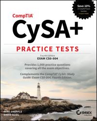 Book Cover for CompTIA CySA+ Practice Tests by Mike Chapple, David Seidl
