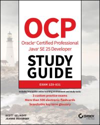 Book Cover for OCP Oracle Certified Professional Java SE 25 Developer Study Guide by Scott Selikoff, Jeanne Boyarsky
