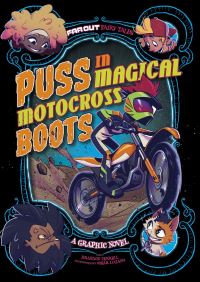 Book Cover for Puss in Magical Motocross Boots by Brandon Terrell