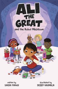 Book Cover for Ali the Great and the Robot Meltdown by Saadia Faruqi