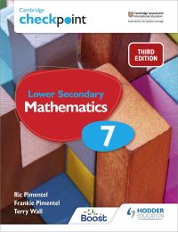 Book Cover for Cambridge Checkpoint Lower Secondary Mathematics. 7 Student's Book by Frankie Pimentel, Ric Pimentel, Terry Wall