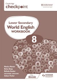 Book Cover for Cambridge Checkpoint Lower Secondary World English Workbook 8 by Monica Menon