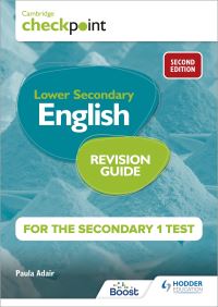 Book Cover for Lower Secondary English Revision Guide by Paula Adair