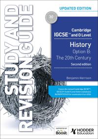 Book Cover for History Option B - The 20th Century. Cambridge IGCSE and O Level. Study and Revision Guide by Benjamin Harrison