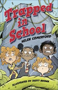 Book Cover for Trapped in School by Helen Comerford