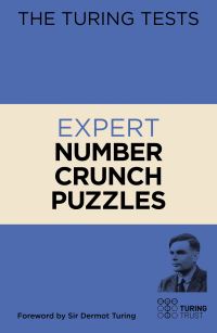 Book Cover for Expert Number Crunch Puzzles by Eric Saunders, Turing Trust