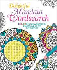 Book Cover for Delightful Mandala Wordsearch by Eric Saunders