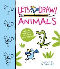 Book Cover for Let's Draw! Animals by Violet Peto
